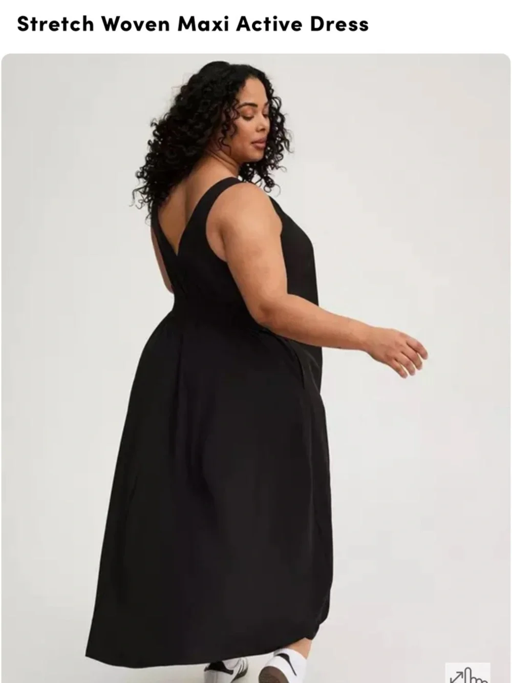 torrid Black Sleeveless Scoop-Neck Maxi Dress - Picture 3 of 8